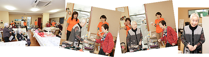 勝負の行方をワイワイと見守り…
