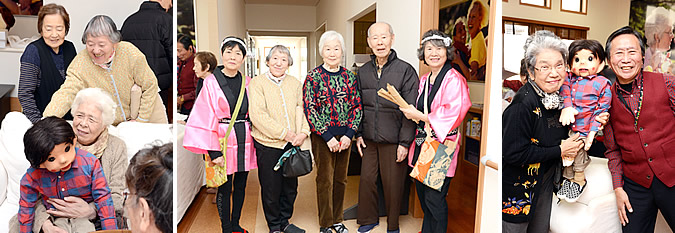 思い思いに記念撮影
