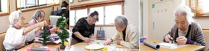 デコレーション中