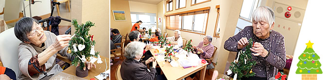 デコレーション中