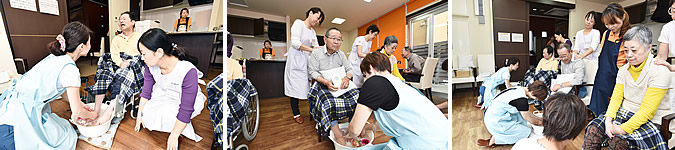 肩や首、背中もマッサージ！