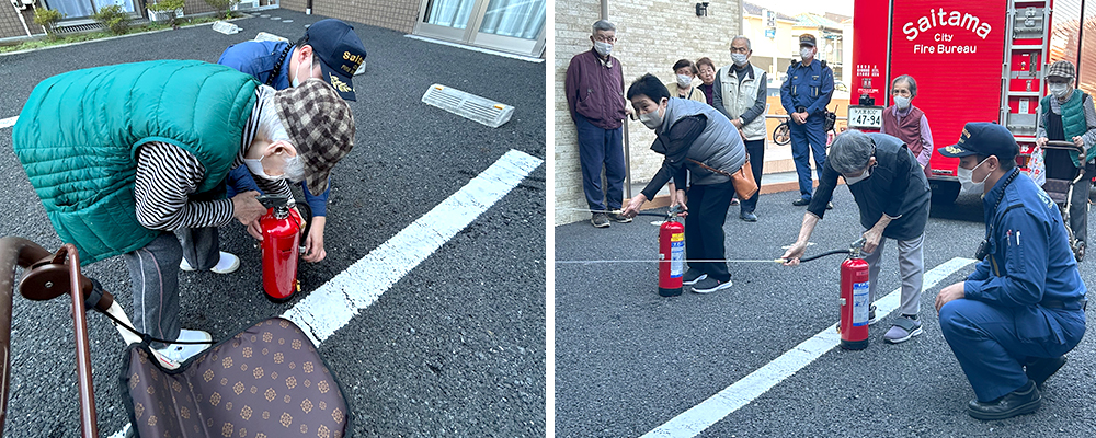 ハーウィル東岩槻10月消防訓練