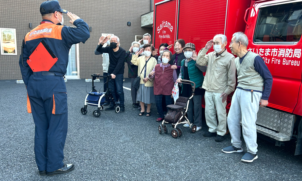 ハーウィル東岩槻10月消防訓練